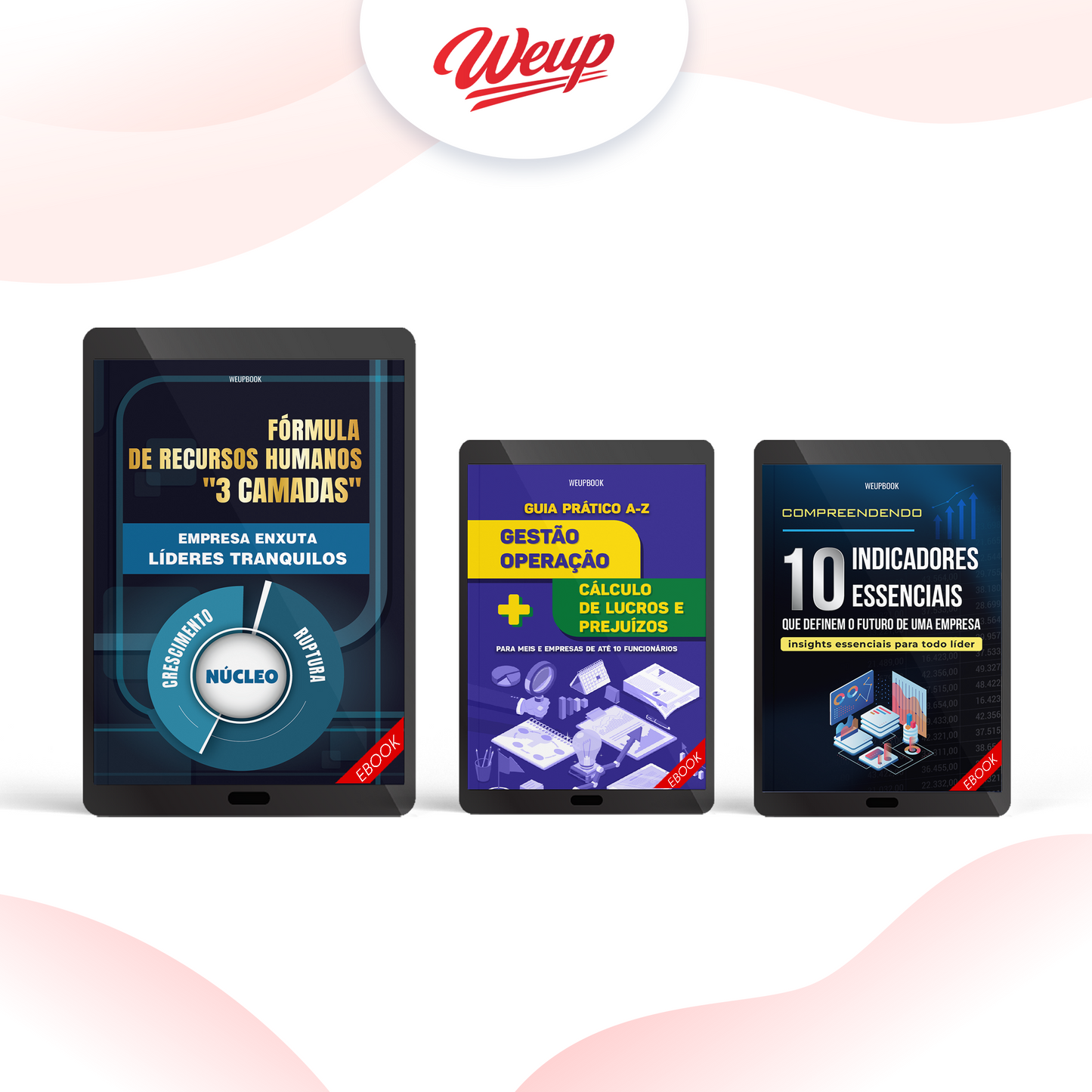 Combo 4 – Fórmula de RH de “3 camadas”: empresa enxuta, líderes tranquilos+ Regras de Liderança + Entenda os 10 Indicadores que Determinam o Sucesso do Negócio + Gestão Operacional do A ao Z