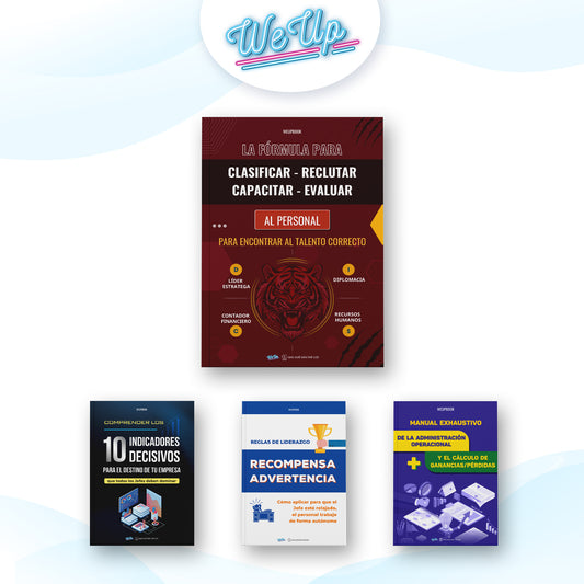 Paquete 4: La fórmula para encontrar el talento adecuado + Principios de liderazgo + Comprensión de los 10 indicadores clave para la toma de decisiones empresariales + Gestión de operaciones de la A a la Z