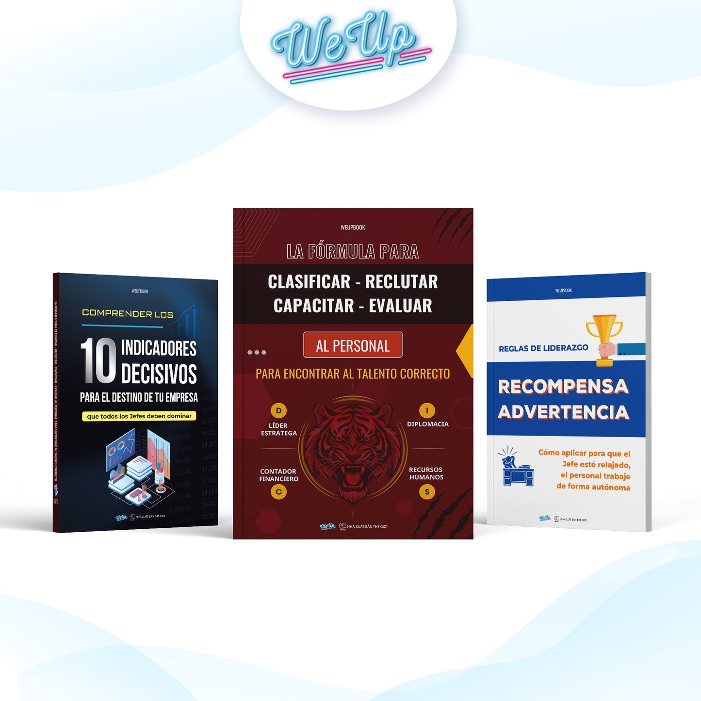 Combo 4: "Fórmula de reclutamiento y evaluación de personal" + "Reglas de liderazgo: recompensas y advertencias" + "10 indicadores que todo jefe debe controlar" + "Manual A-Z de operación y ganancias"