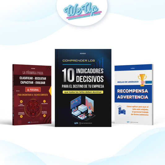 Paquete 4: Comprensión de los 10 indicadores clave para la toma de decisiones empresariales + La fórmula para encontrar el talento adecuado + Principios de liderazgo + Gestión de operaciones de la A a la Z