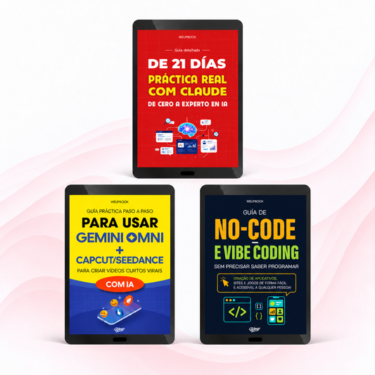COMBO BR: Claude em 21 dias: guia prático do zero ao especialista + Guia de No-Code e Vibe Coding sem precisar saber programar