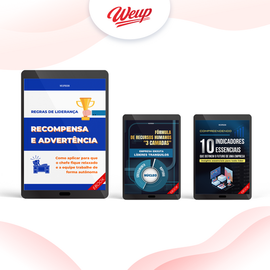 Combo 4 – Regras de Liderança + Método de Gestão de Equipe em 3 Níveis + Entenda os 10 Indicadores que Determinam o Sucesso do Negócio + Gestão Operacional do A ao Z